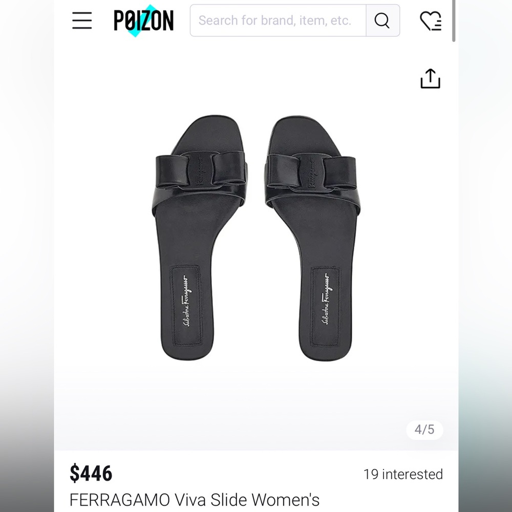 Black Salvatore Ferragamo sandals women’s size 8 1/2